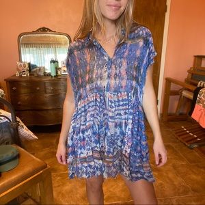 Free People sleeveless blue Dress